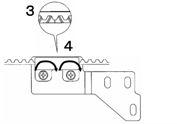 雙開自動門皮帶安裝 雙開自動門皮帶安裝