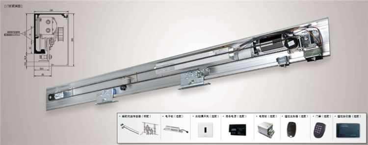 全玻璃自動門感應門-門機系統 全玻璃自動門感應門-門機系統