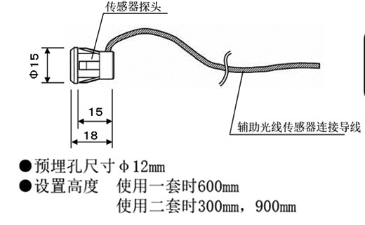 防夾電眼外形尺寸及施工預(yù)設(shè)孔 防夾電眼外形尺寸及施工預(yù)設(shè)孔